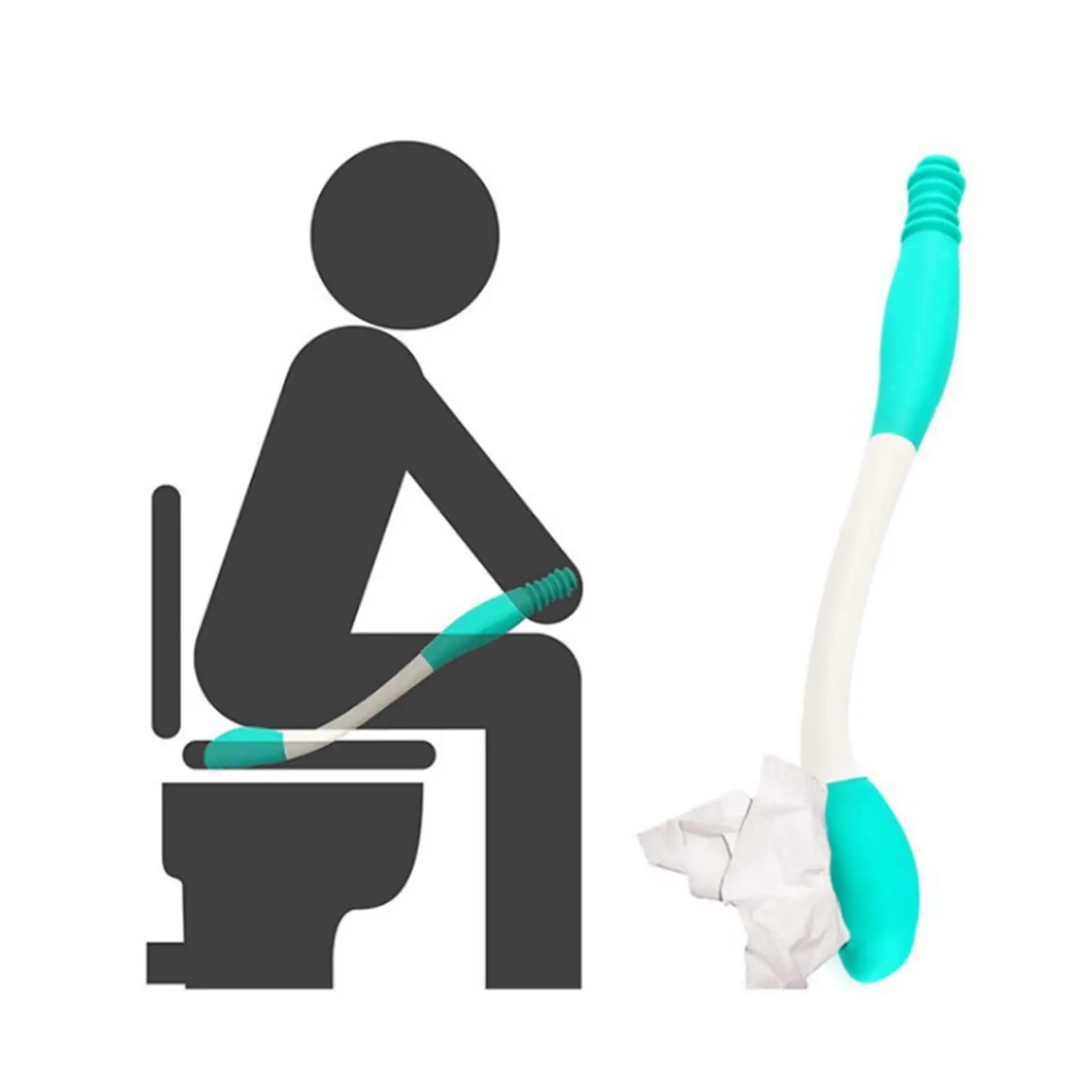 Toilet Aid Tool Wiping Wand Bottom Bum