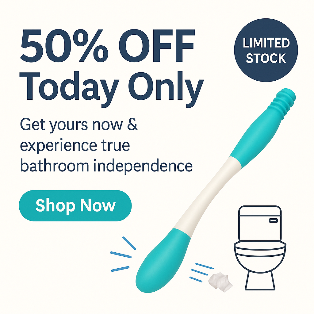 Toilet Aid Tool Wiping Wand Bottom Bum