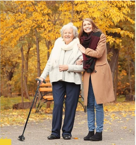 WalkAid™ StandSecure Cane